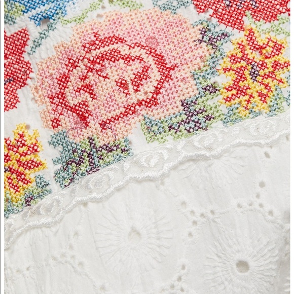 Loveshackfancy Thressey Eyelet-Embroidered Minidress - Picture 8 of 8